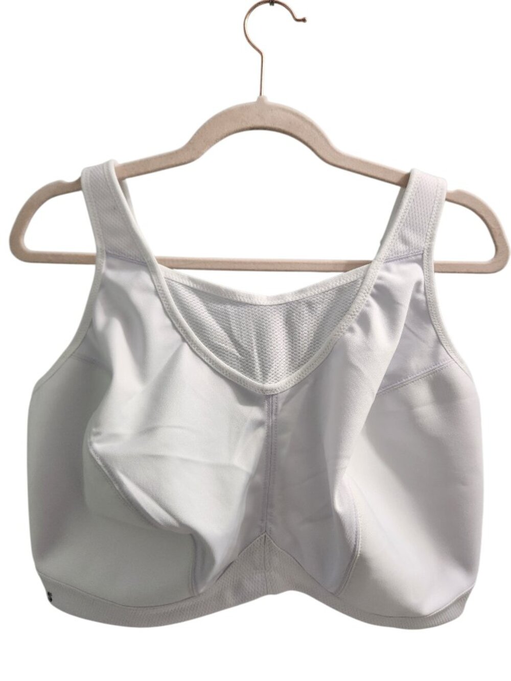 Glamorise Sports Bra 44H White Women's No Bounce Camisole High Impact 1066